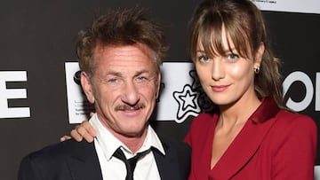 Sean Penn y Leila George en Los Angeles, California. Enero, 15, 2020.