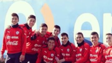 Parte del grupo de sparrings. Algunos vivieron la experiencia de ir al Mundial de Brasil.