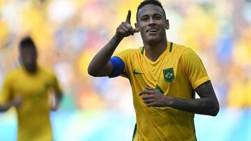 Neymar makes history as Brazil book spot in gold-medal match