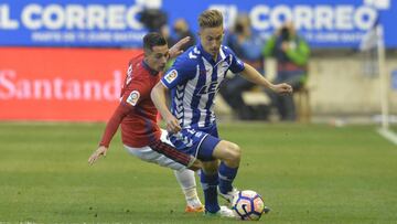 Marcos Llorente, durante su etapa en el Alav&eacute;s hace tres temporadas, en la que llegaron a la final de Copa.