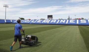 Butarque se engalana para su debut en primera división