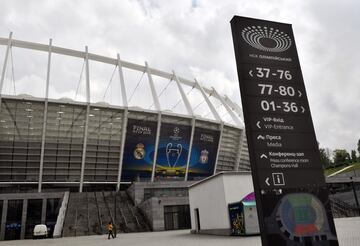 El Olímpico de Kiev se empieza a preparar para la final de la Champions