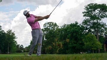 DUBLIN, OHIO - JUNE 06: Adam Hadwin of Canada plays his shot on the 13th hole during the first round of the Memorial Tournament presented by Workday at Muirfield Village Golf Club on June 06, 2024 in Dublin, Ohio.