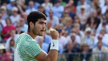 Sigue en vivo y en directo el partido de octavos de final del ATP 500 de Queen’s entre Carlos Alcaraz y Jiri Lehecka, hoy jueves 22 de junio en AS.com