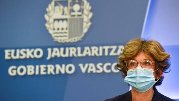 GRAFCAV8000. BILBAO (BIZKAIA), 13/08/2020.- La consejera de Salud en funciones del Gobierno Vasco, Nekane Murga, y el Coordinador del Plan de Control del COVID 19 en Euskadi, Ignacio Garitano, han comparecido este jueves para dar cuenta de la evolución de la COVID-19 en Euskadi. EFE/Miguel Toña