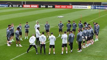 L&ouml;w, durante una sesi&oacute;n de Alemania.