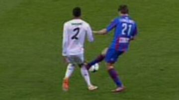 Susto de Varane por una entrada de Ivanschitz en su rodilla dañada