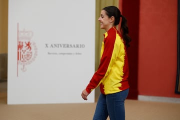 Carolina Marín asiste a la recepción que los Reyes realizan a los deportistas olímpicos y paralímpicos participantes en los Juegos Olímpicos de París 2024.