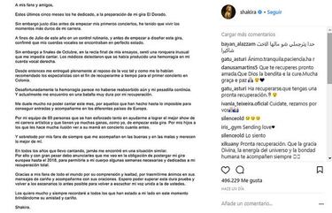 La enfermedad de Shakira en las cuerdas vocales