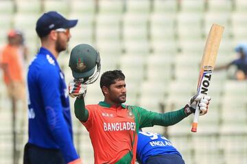 Imrul Kayes (centre) hit a century for the BCB XI.