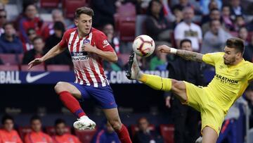 Santiago Arias durante el partido entre Atl&eacute;tico de Madrid y Girona por LaLiga de Espa&ntilde;a.