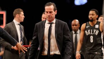 Kenny Atkinson, durante un partido de la NBA de los Brooklyn Nets