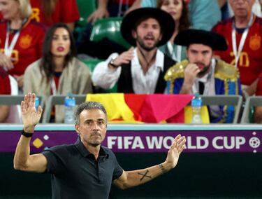 Luis Enrique durante el partido de octavos de final ante Marruecos que acabó cayendo por penaltis y supuso la eliminación de la Selección Española del Mundial de Qatar 2022.