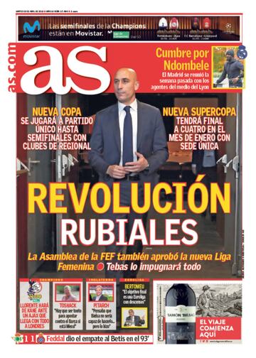 Las portadas de AS de abril