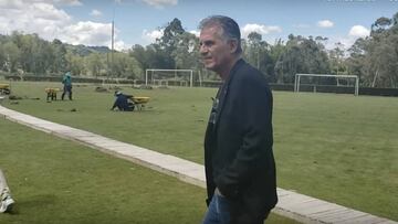 Carlos Queiroz visitando Medellín con motivo de la Copa América