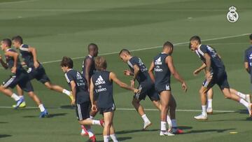 El Real Madrid vuelve a entrenar tras la victoria ante al Getafe