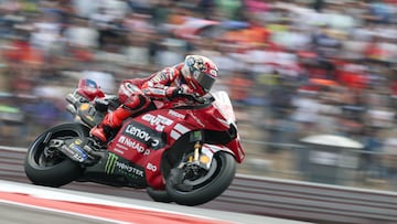 Marc Márquez, con la Ducati en Austin.