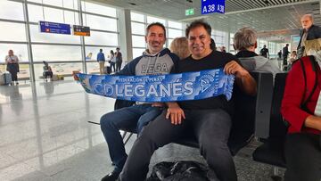 HERNAN MONTORO
JAIME MONTORO
HINCHAS ARGENTINOS DEL LEGANES EN EL AEROPUERTO DE FRANKFURT ANTES DE VIAJAR A MADRID