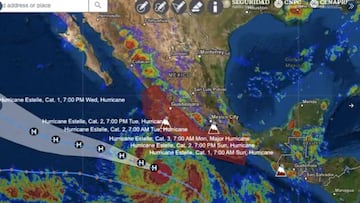 Huracán “Estelle” en México: trayectoria y estados afectados