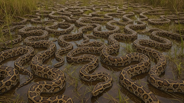 Florida’s vast wetlands are falling quiet as a deadly intruder spreads unchecked through the swamps.