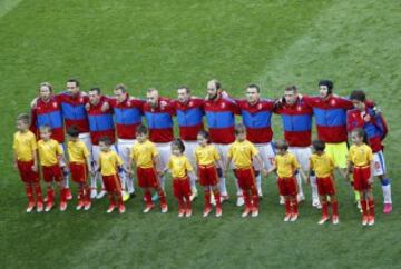 La República Checa durante el himno. 