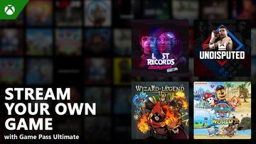 Xbox Series XS interface displaying the ability to stream owned games without downloading.