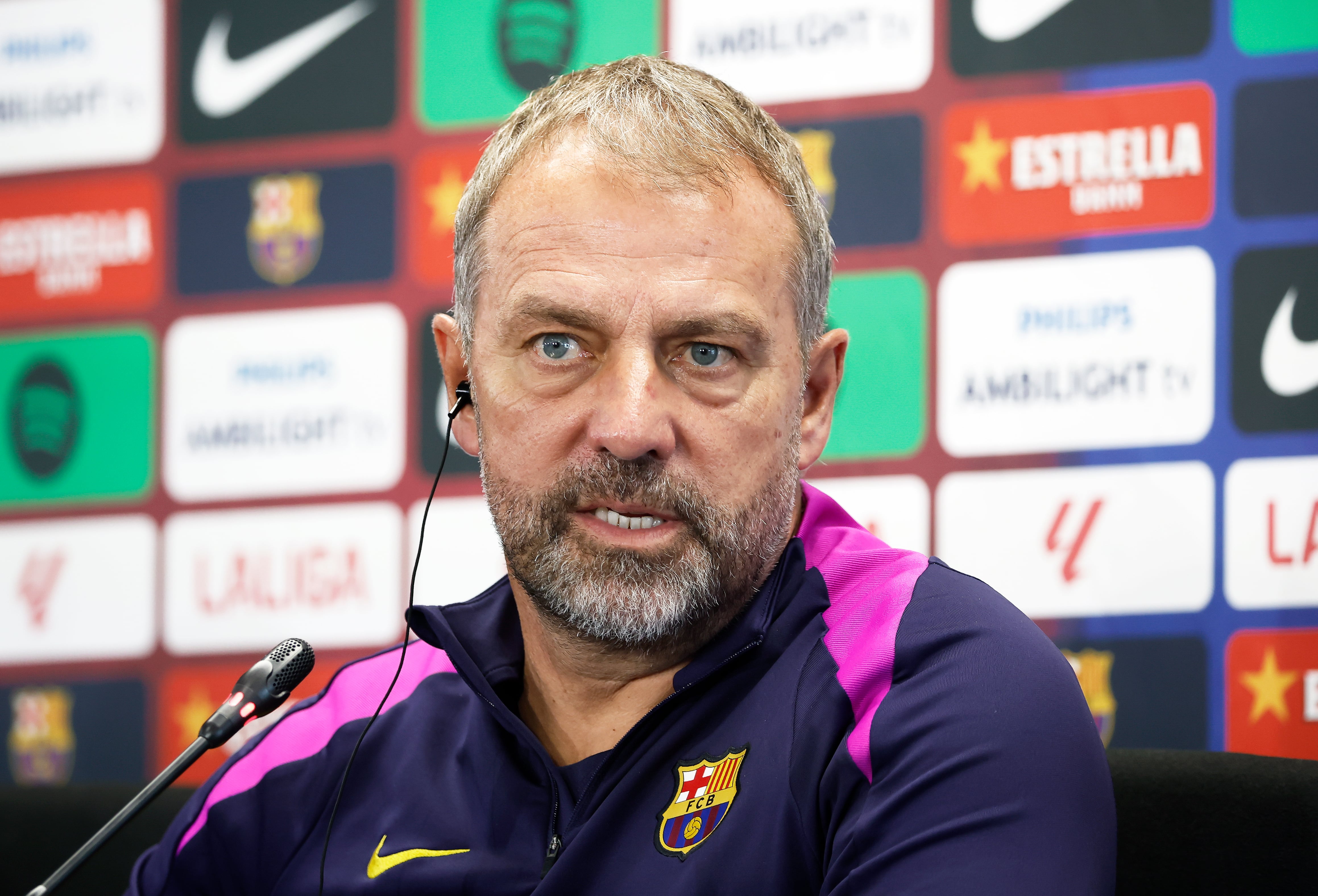 Flick: “Lamine nota dolor algunos días, pero ha mejorado”