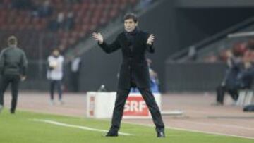 Marcelino dando instrucciones en el partido frente al Z&uacute;rich