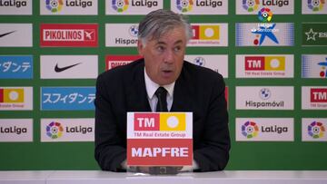 Ancelotti: "Jovic jugó porque tenía un problema en la rodilla.."