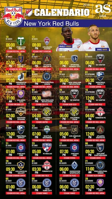 New York Red Bulls schedule MLS 2018