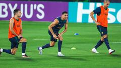 Cristiano Ronaldo during Portugal training at the Qatar World Cup 2022.