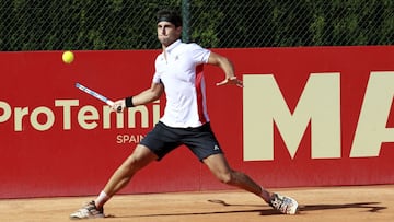 Carlos Taberner, durante un partido de la Liga MAPFRE masculina.