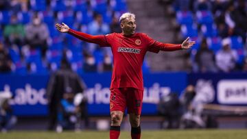 Rubens Sambueza durante un partido del Toluca