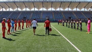 17 de Septiembre del 2020/Santiago
 , durante el partido valido por la fecha N&Acirc;&ordm; 1 del Campeonato Nacional Segunda Divisi&Atilde;&sup3;n 2020, entre Deportes Colina y Independiente de Cauquenes, disputado en el Estadio Bicentenario de La Florida
 
 FOTO: JORGE DIAZ