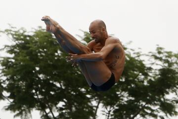 Entrenamientos en la Liga de Natación de Antioquia para el Campeonato Sudamericano en Argentina.