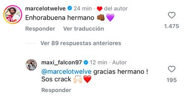 Falcón festejó la ‘34′ de Colo Colo con un potente mensaje en redes y Marcelo le dejó un comentario