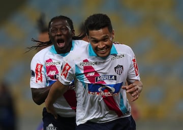 Teo celebra el gol que abrió el marcador en el Maracaná 