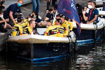 El equipo Jumbo Visma en la presentación de La Vuelta