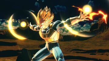 Vegeta en Dragon Ball Xenoverse 2 en su forma Super Saiyan.