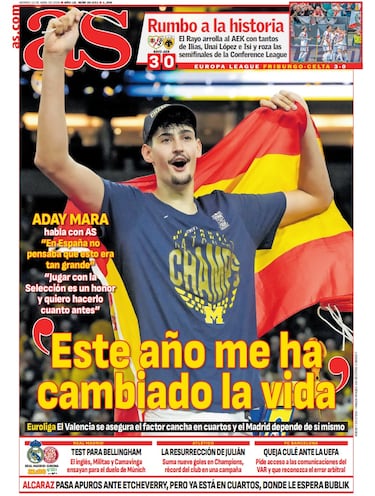 Las portadas de AS de abril