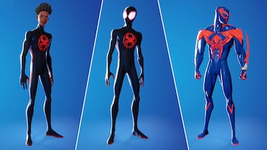 Miles Morales y Spider-Man 2099 de Spider-Man: Across the Spider-Verse llegan a la tienda de Fortnite