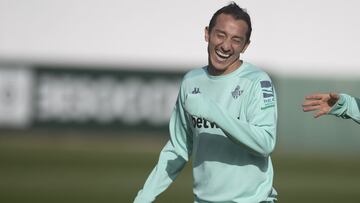 Guardado, en un entrenamiento. 