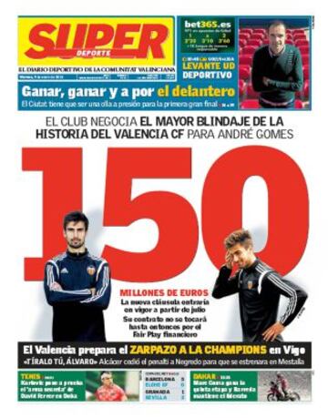 Portadas de la prensa deportiva