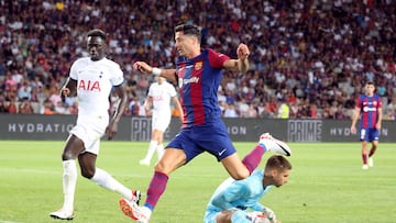 Davinson Sánchez y un buen partido ante Barcelona.