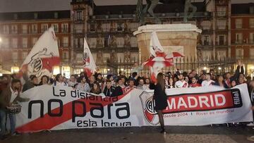 Afici&oacute;n de River en Madrid.