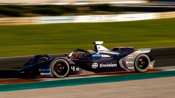 Robin Frijns con el Virgin en Valencia.