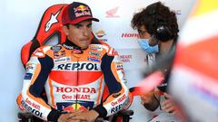 Marc M&aacute;rquez con Santi Hern&aacute;ndez.