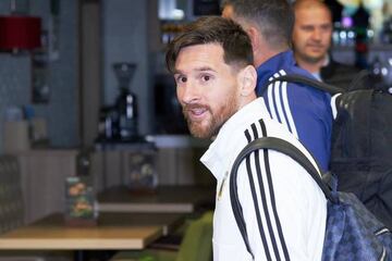 Messi in Moscow earlier today