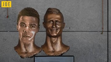 El viral que arrasa en Twitter: Alli 'se carga' el busto de Cristiano