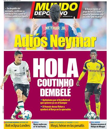 Portada de 'Mundo Deportivo'.